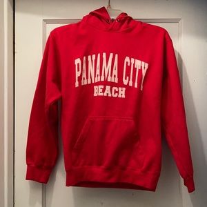 Red Panama City Beach Hoodie